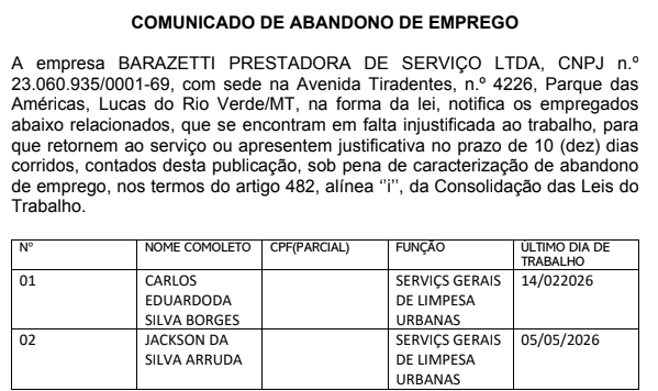 Edital de Notificação